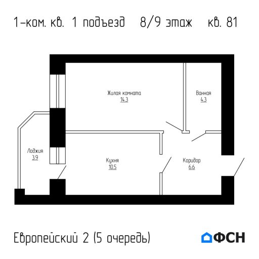 Европейский 2 5 очередь Квартира 81