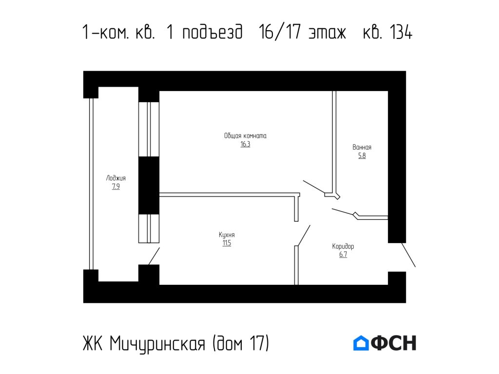 Мичуринская 17 Квартира 134