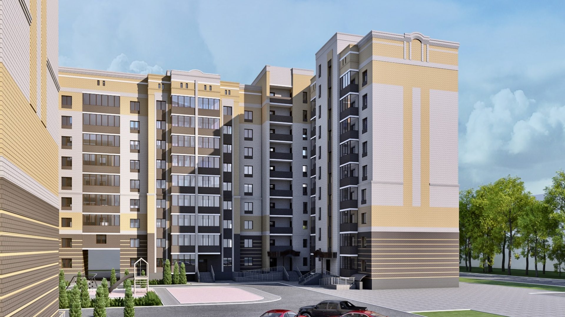 ЖК Каскад ЮГ Визуализация 1