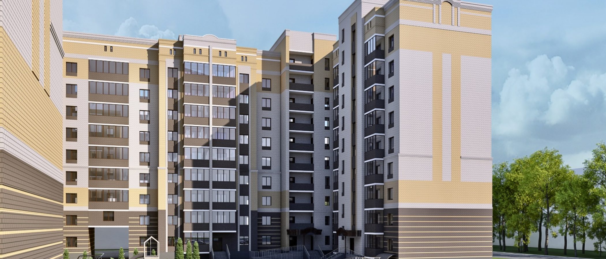 ЖК Каскад ЮГ Визуализация 1